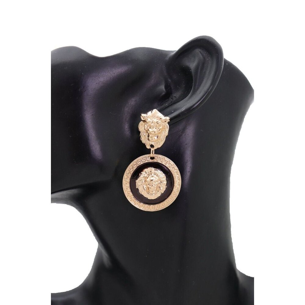 New Women Sexy Cool Earrings Set Fashion Jewelry Gold Lion Round Bling Jewelry